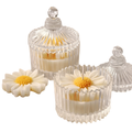 Daisy Bloom Crystal Candle