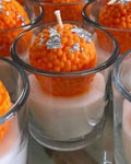 Ladoo Shot Glass Candle (Pack Of 2)